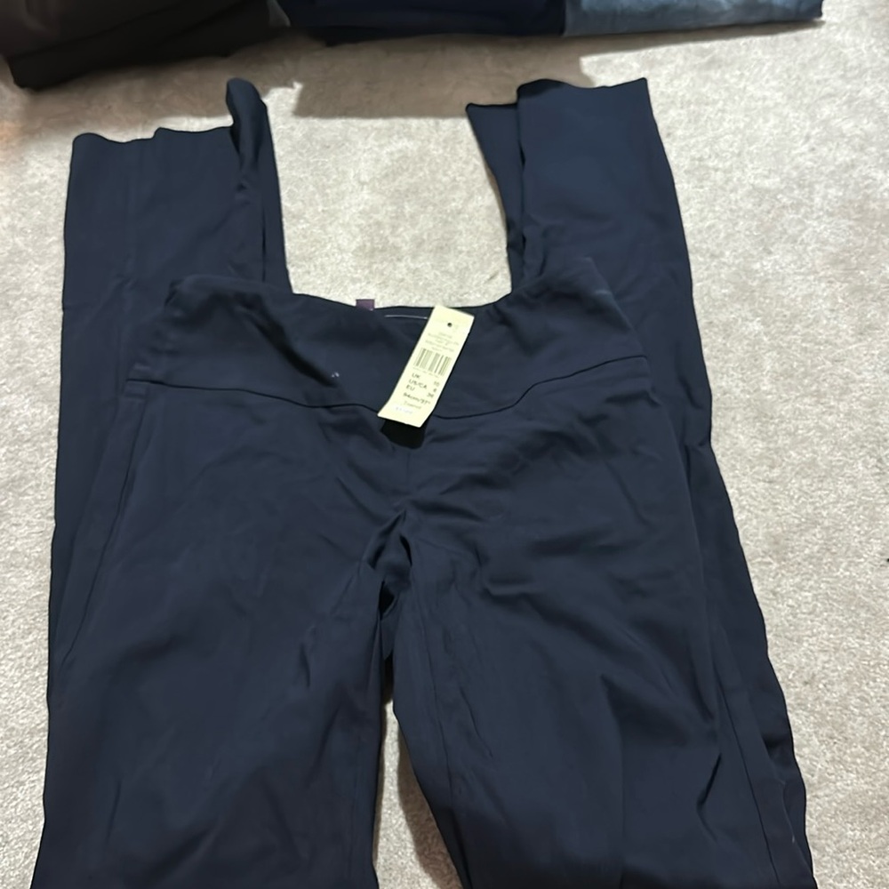 NWT Long Tall Sally navy size 6, 37 inseam, pull on dress pants